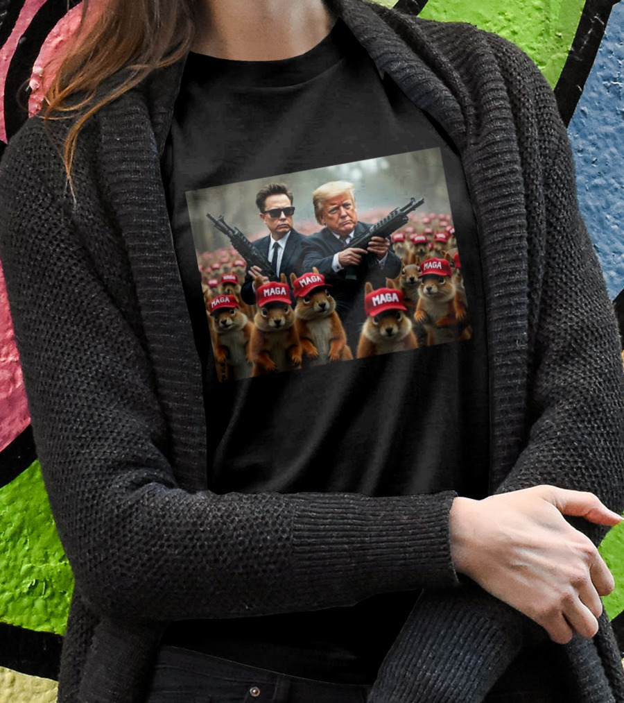 Justice For Peanut Squirrel Mage Trump Musk Maga Shirt