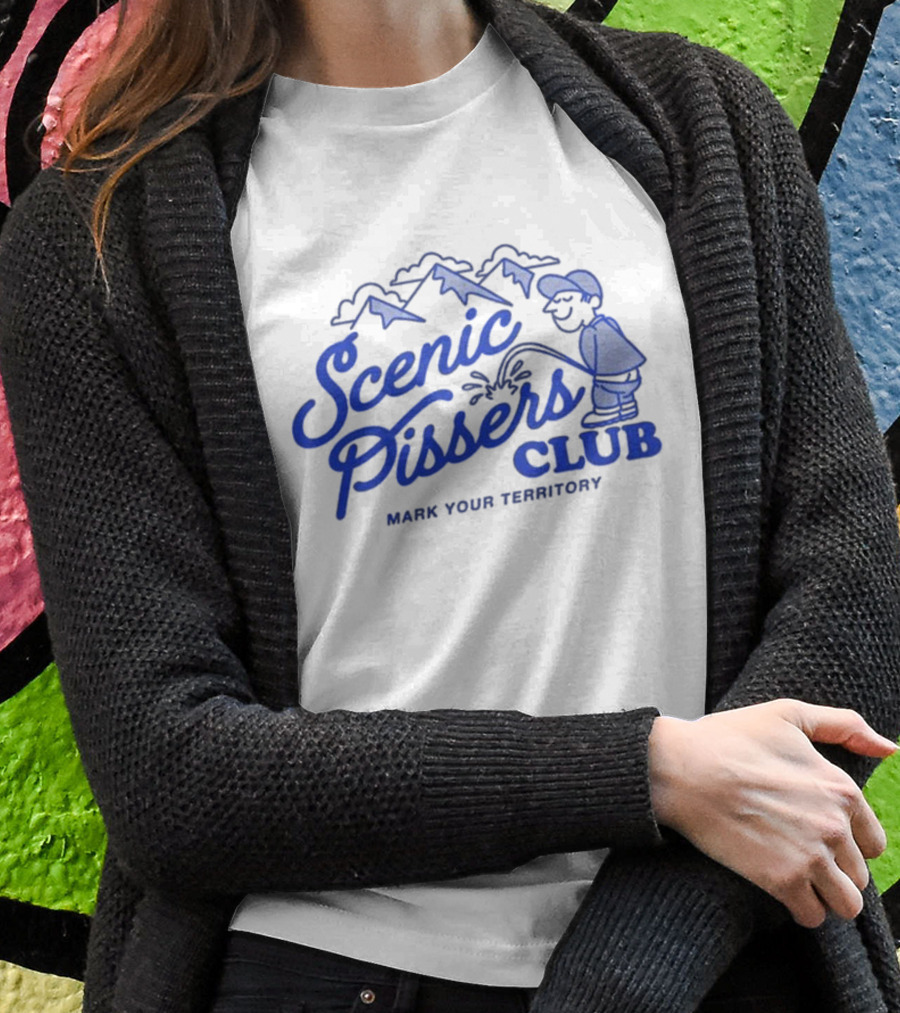 Scenic Pissers Club Mark Your Territory Mountains Shirt