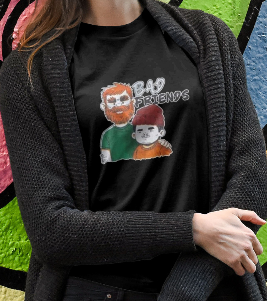 Bad Friends Illustrated Duo Sketch Shirt