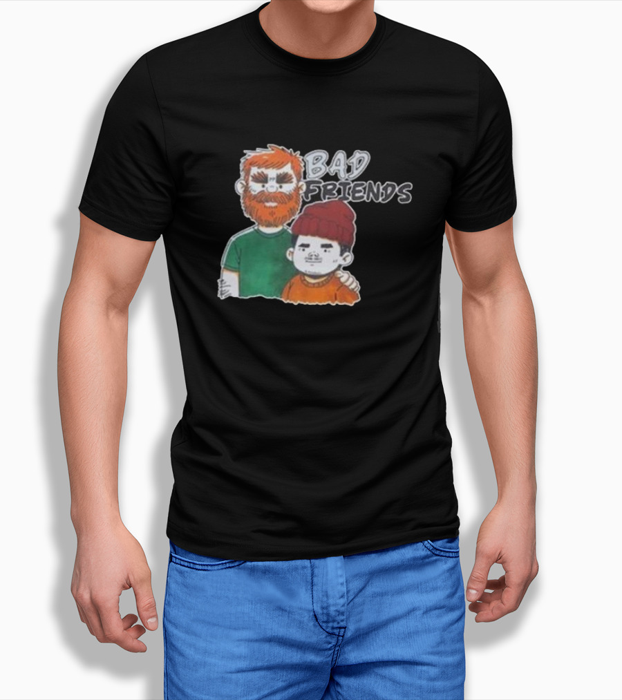 Bad Friends Illustrated Duo Sketch Shirt