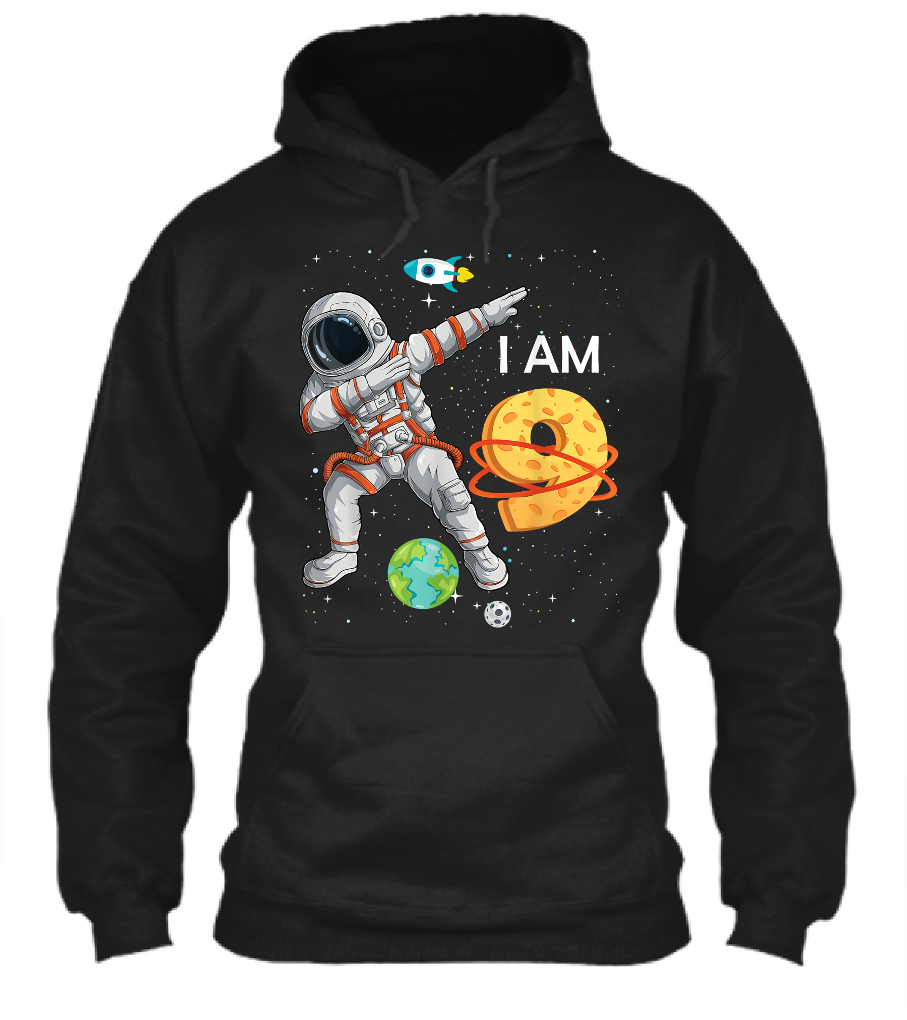 I Am 9 Years Old Birthday Boy Astronaut Space 9Th Bday Shirt