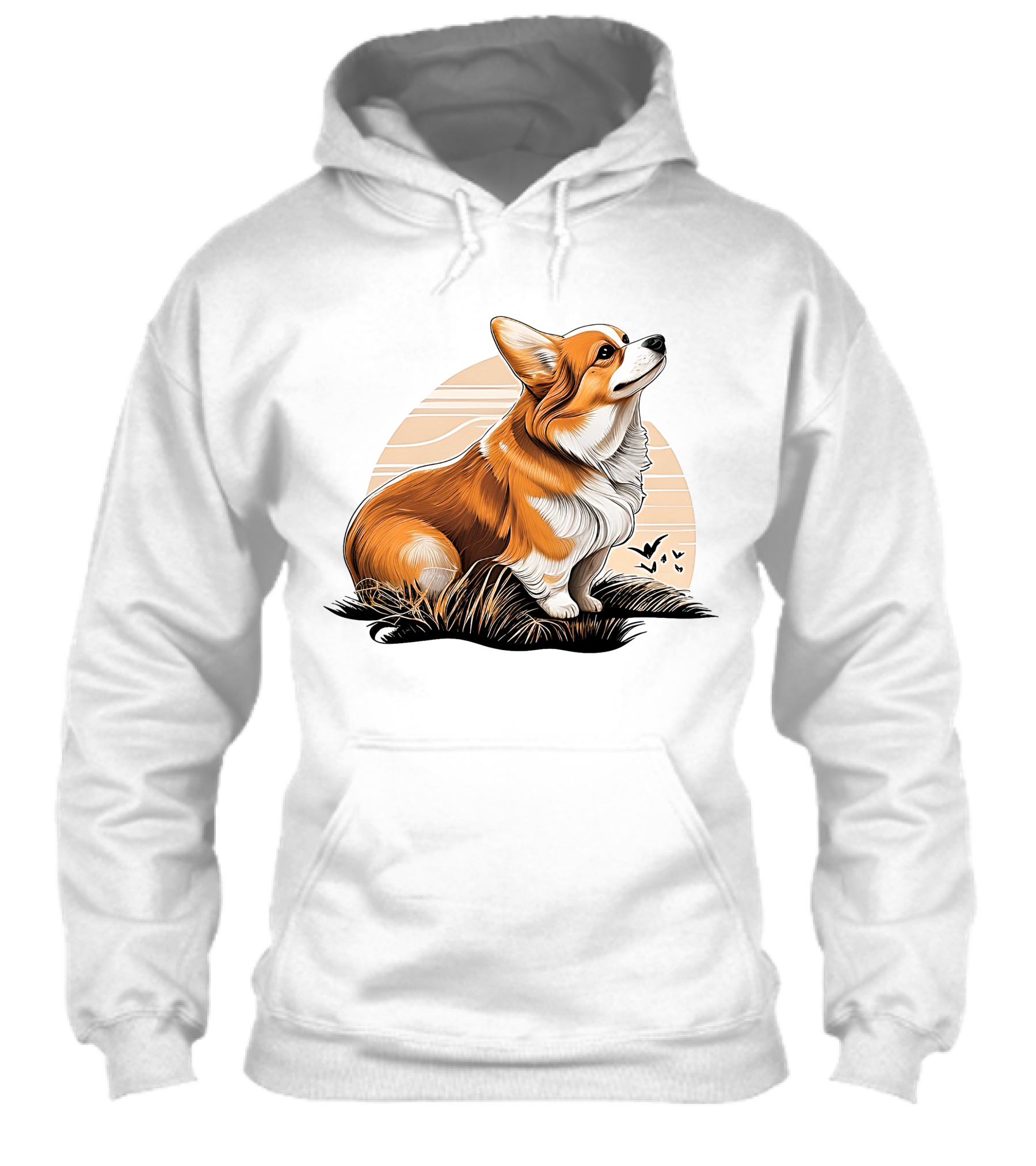 Corgi Dog Cute Sunset Scene Shirt