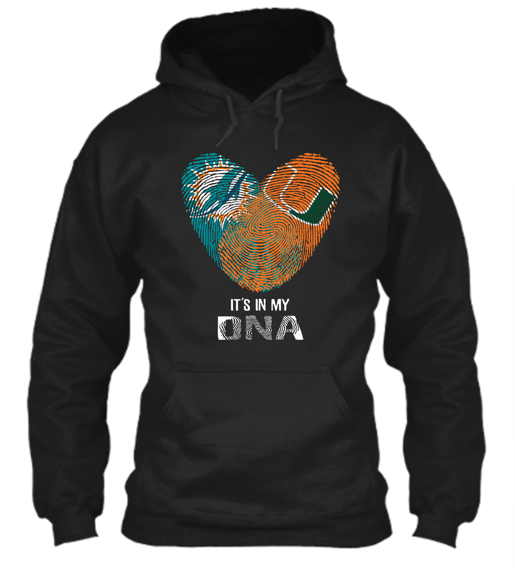 Miami Dolphins And Hurricanes Its In My Dna Shirt