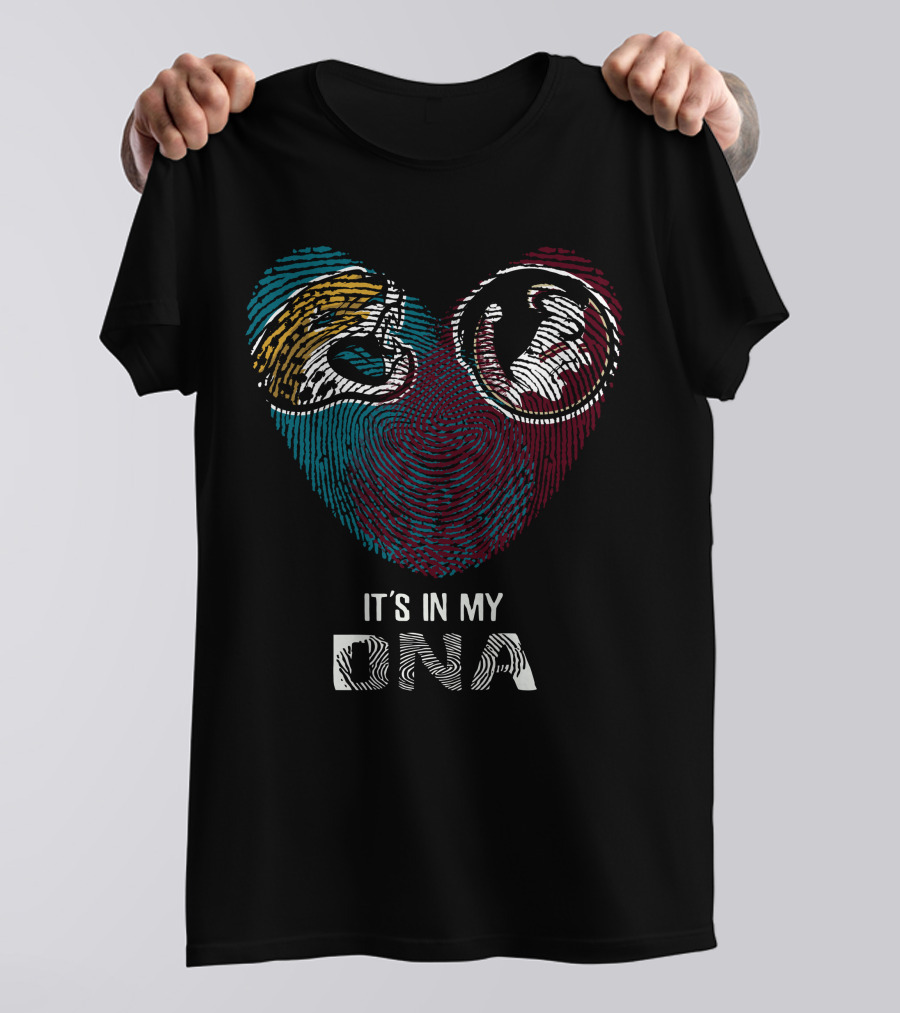 Eagles 76Ers Its In My Dna Fingerprint Heart Shirt