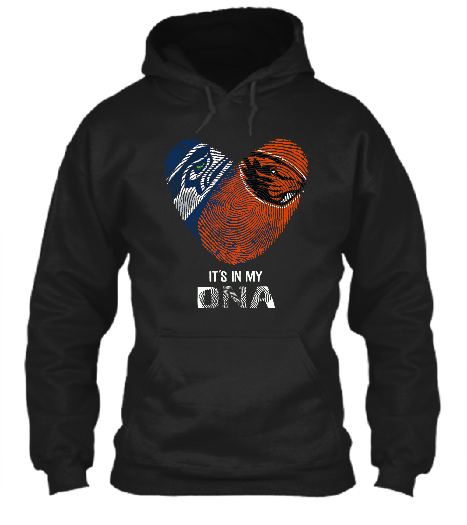 Seahawks Beavers Its In My Dna Seahawks Logo Beavers Logo Fingerprint Heart Shirt