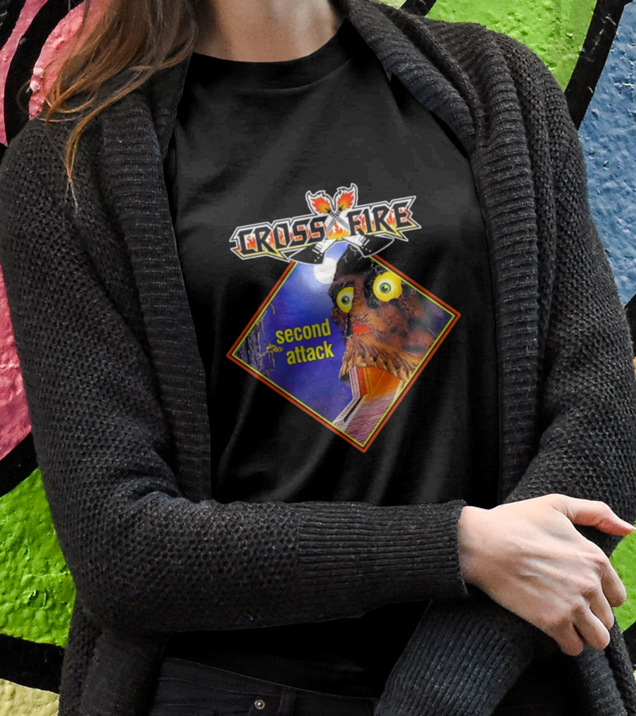 Crossfire Second Attack Monster Face With Yellow Eyes Shirt