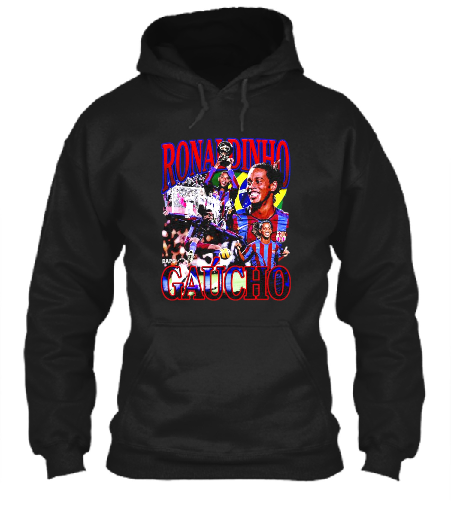 Ronaldinho Gaucho Barcelona Football Legend Retro Collage Shirt