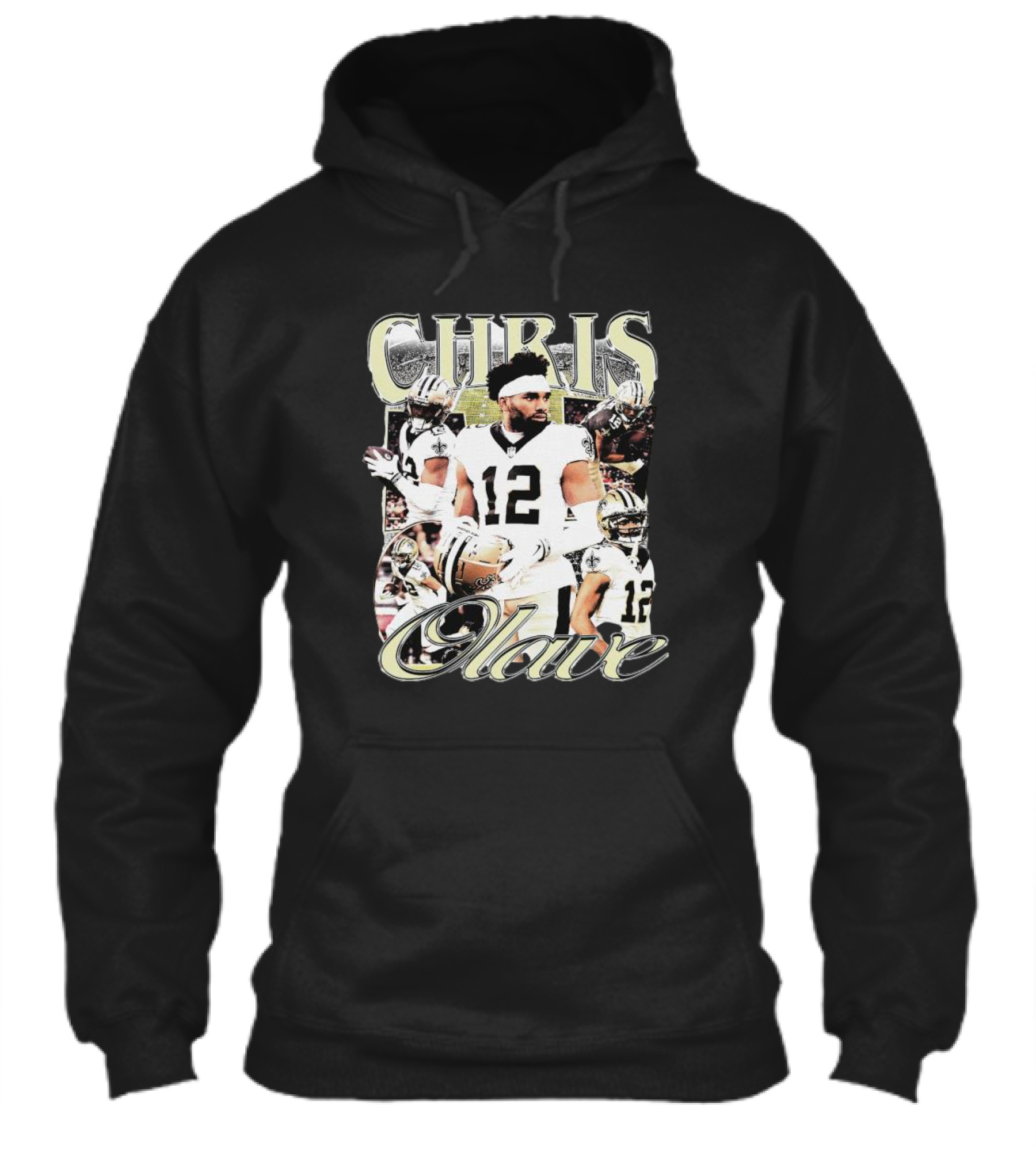 Chris Olave New Orleans Football Collage 12 Shirt