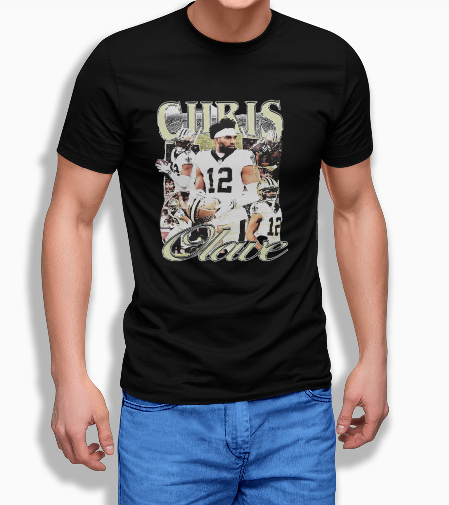 Chris Olave New Orleans Football Collage 12 Shirt