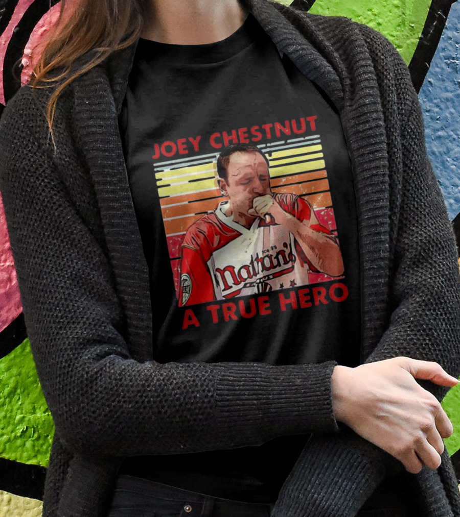 Joey Chestnut Nathans A True Hero Shirt