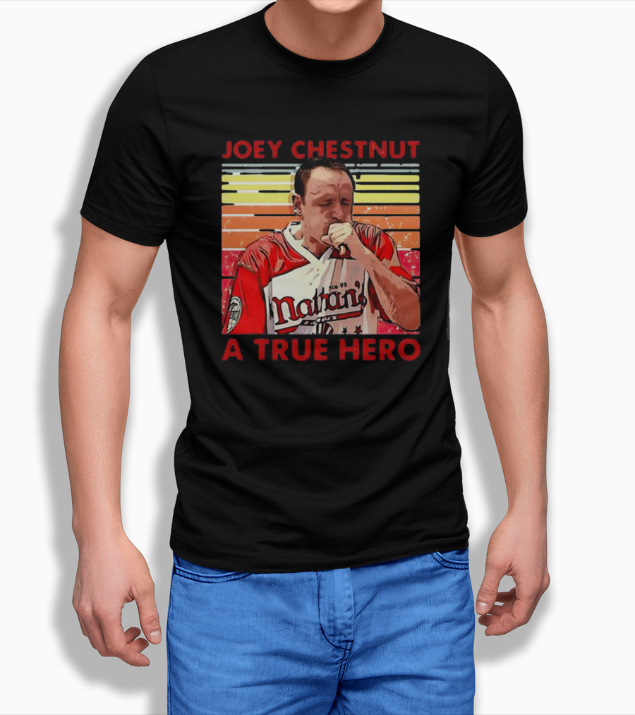 Joey Chestnut Nathans A True Hero Shirt