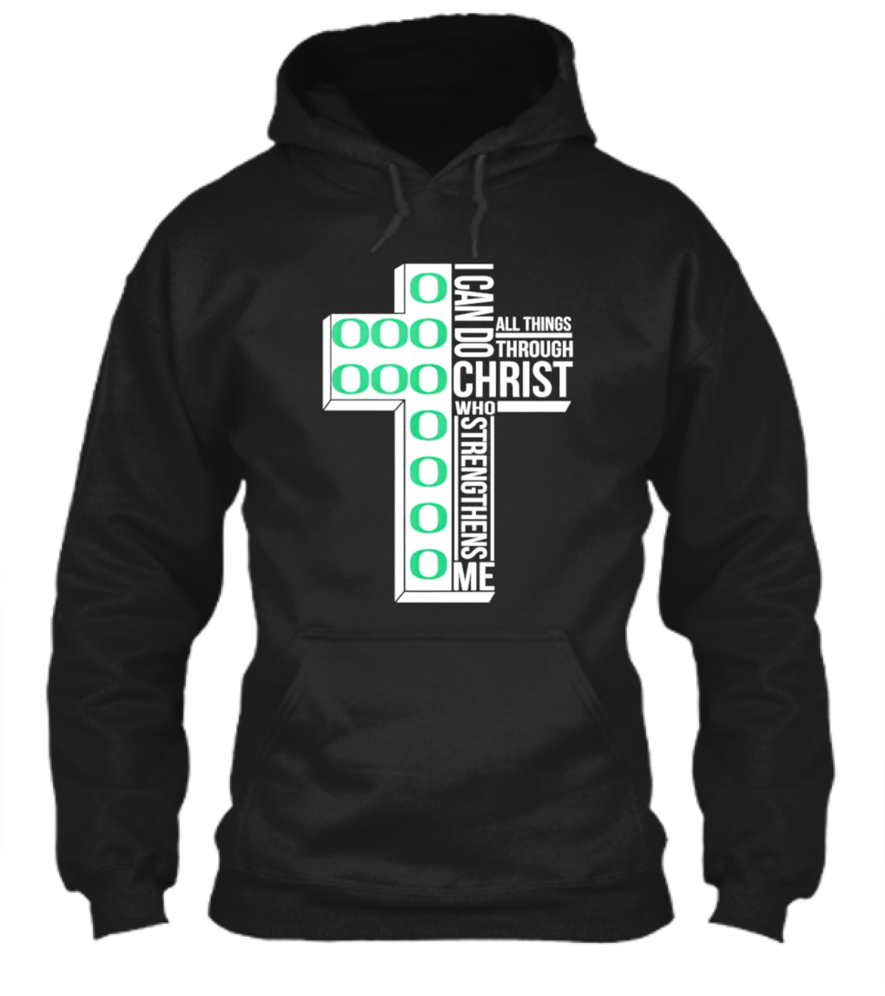 Oregon Ducks Cross I Can Do All Things Through Christ Who Strengthens Me Shirt