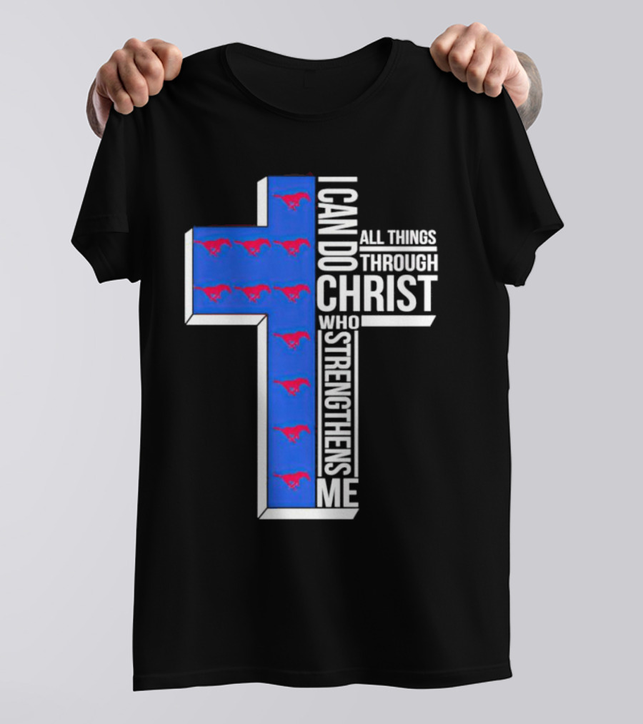 Ole Miss Rebels I Can Do All Things Through Christ Who Strengthens Me Cross Shirt