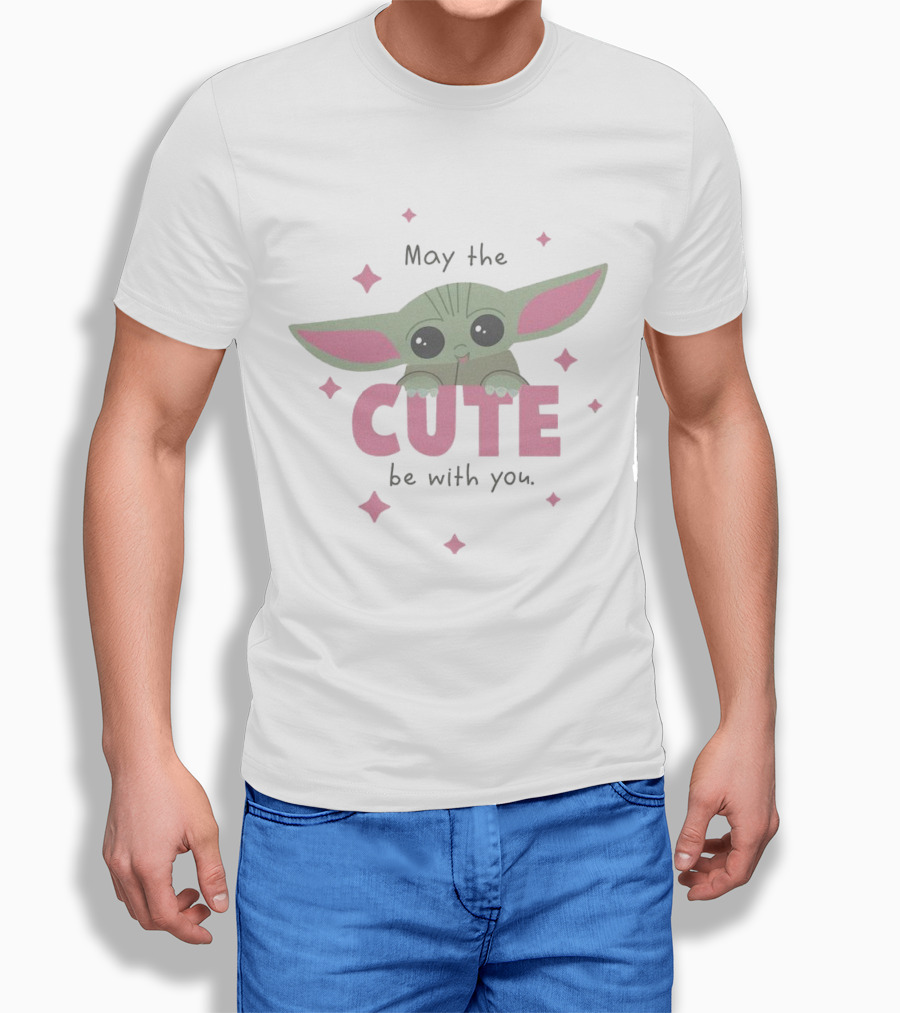 Grogu May The Cute Be With You Stars Baby Alien Shirt