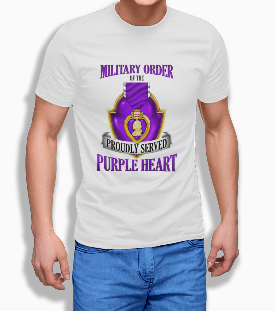 Military Order Of The Proudly Served Purple Heart Honor Emblem Shirt