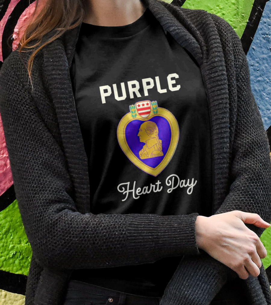 Purple Heart Day Military Medal Emblem Shirt