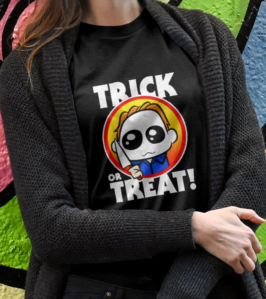 Michael Myers Chibi Trick Or Treat Halloween Character Shirt