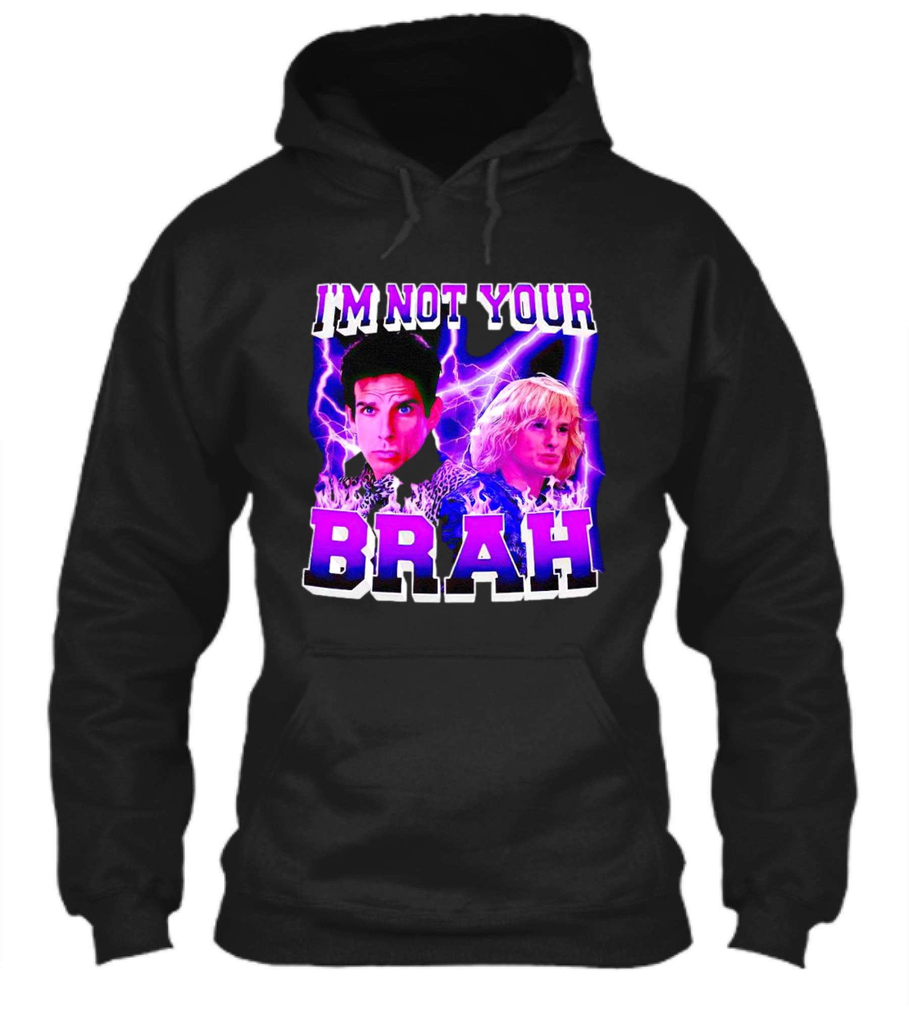 Im Not Your Brah Zoolander Movie Derek Hansel Lightning Shirt