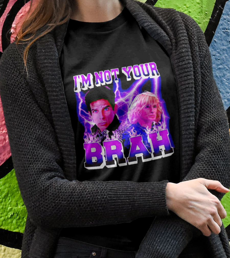 Im Not Your Brah Zoolander Movie Derek Hansel Lightning Shirt