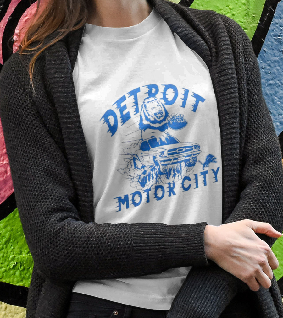 Detroit Lions Motor City Car Shirt