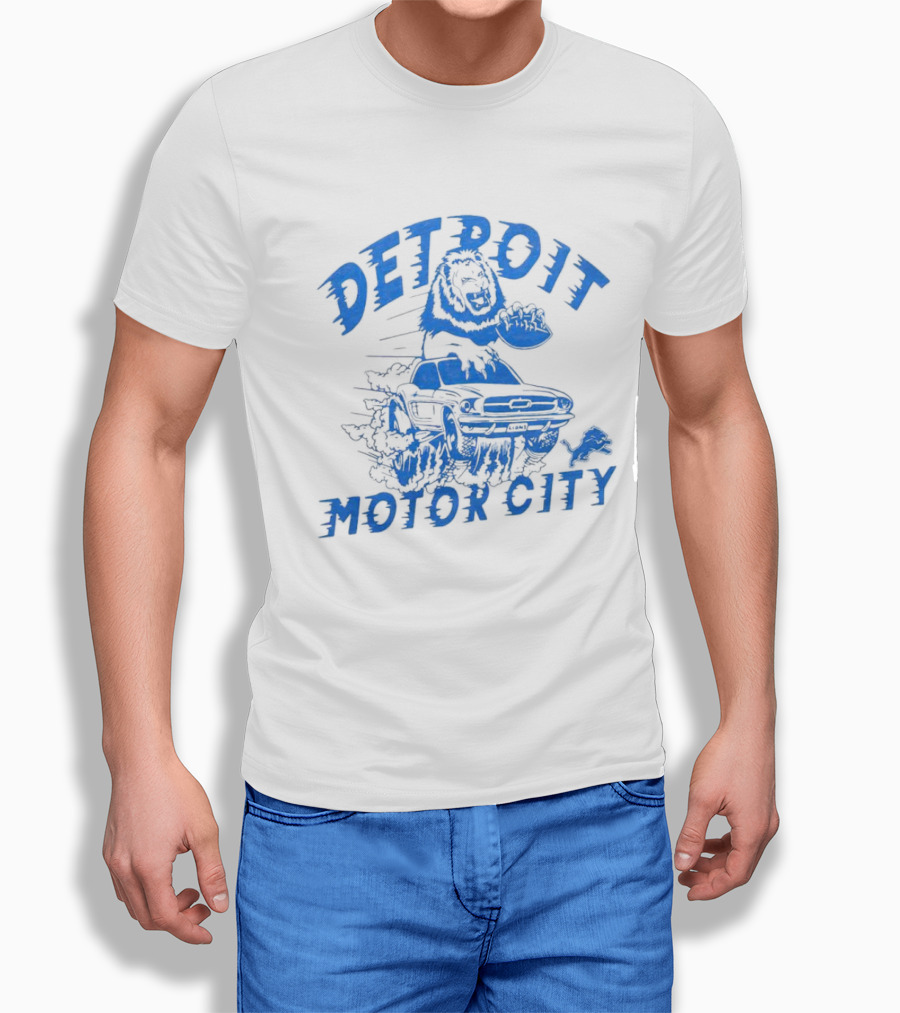 Detroit Lions Motor City Car Shirt