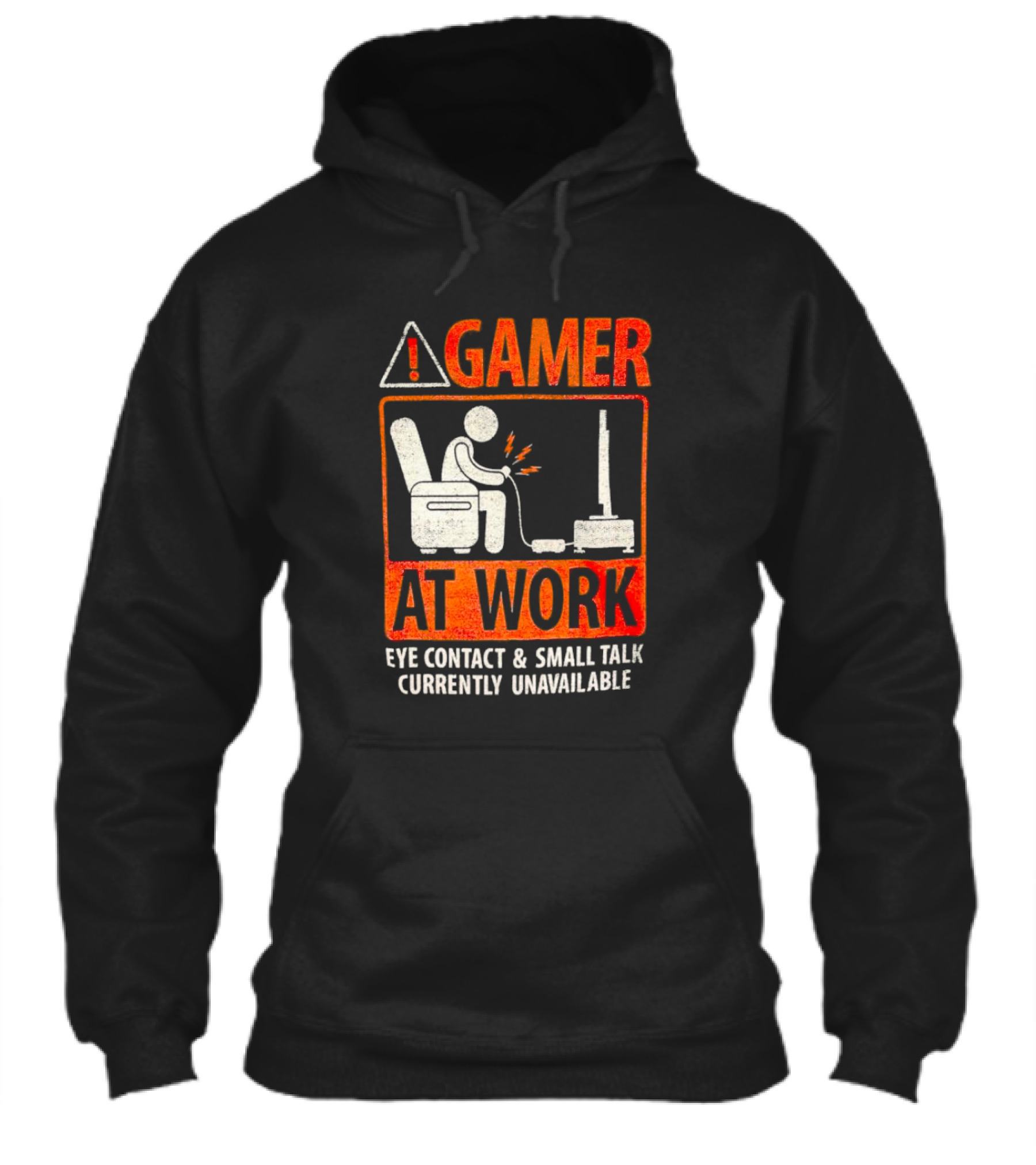 Gamer At Work Eye Contact Small Talk Currently Unavailable Shirt