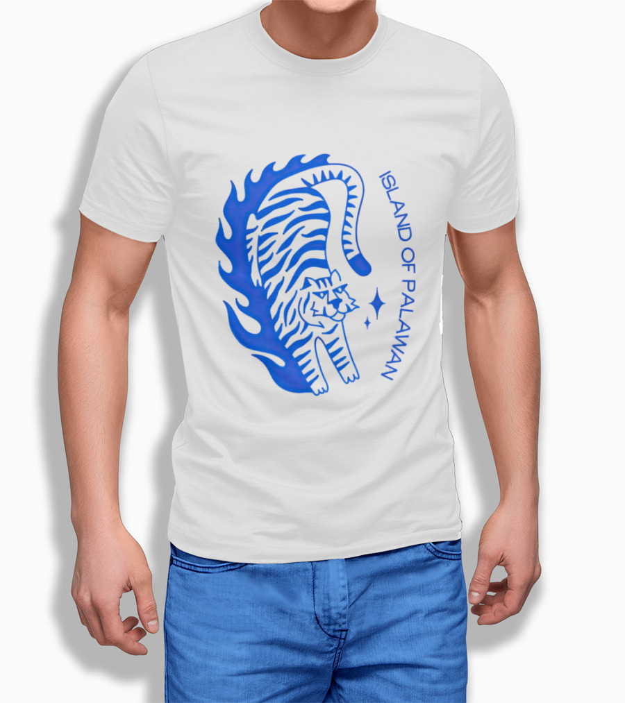 Island Of Palawan Blue Tiger Flame Shirt