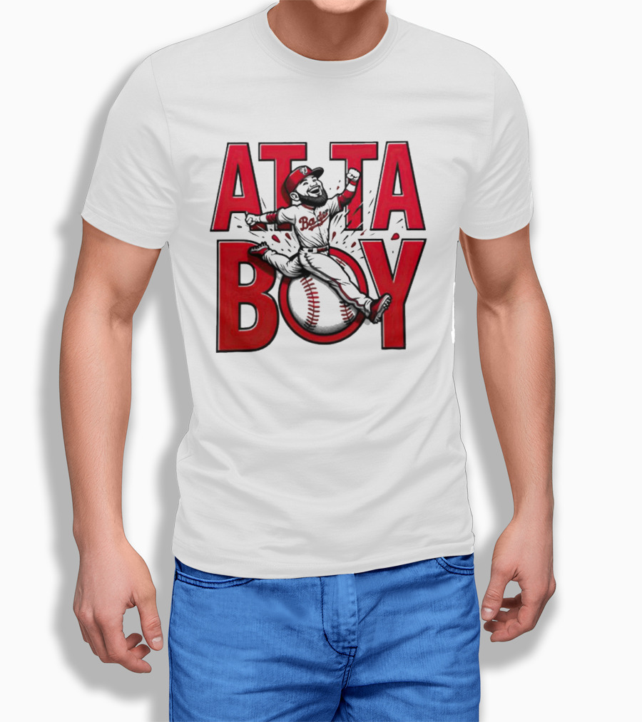 Atta Boy Harper Baseball Caricature Jumping Shirt