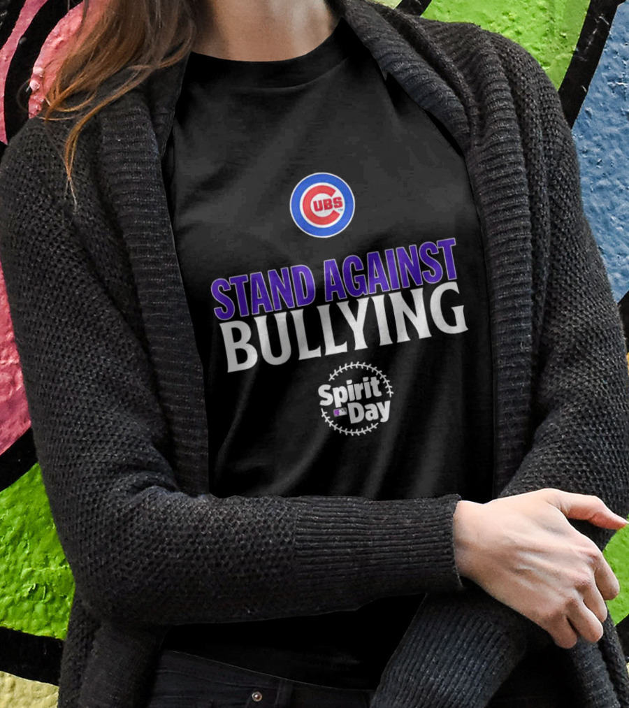 Chicago Cubs Stand Against Bullying Spirit Day Shirt