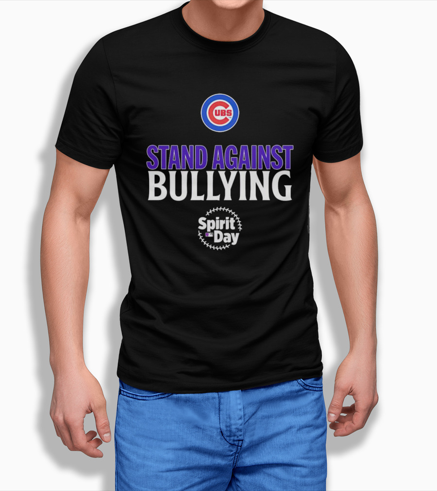 Chicago Cubs Stand Against Bullying Spirit Day Shirt