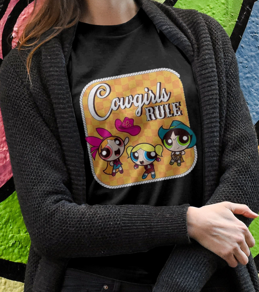 Cowgirls Rule Powerpuff Girls Western Shirt