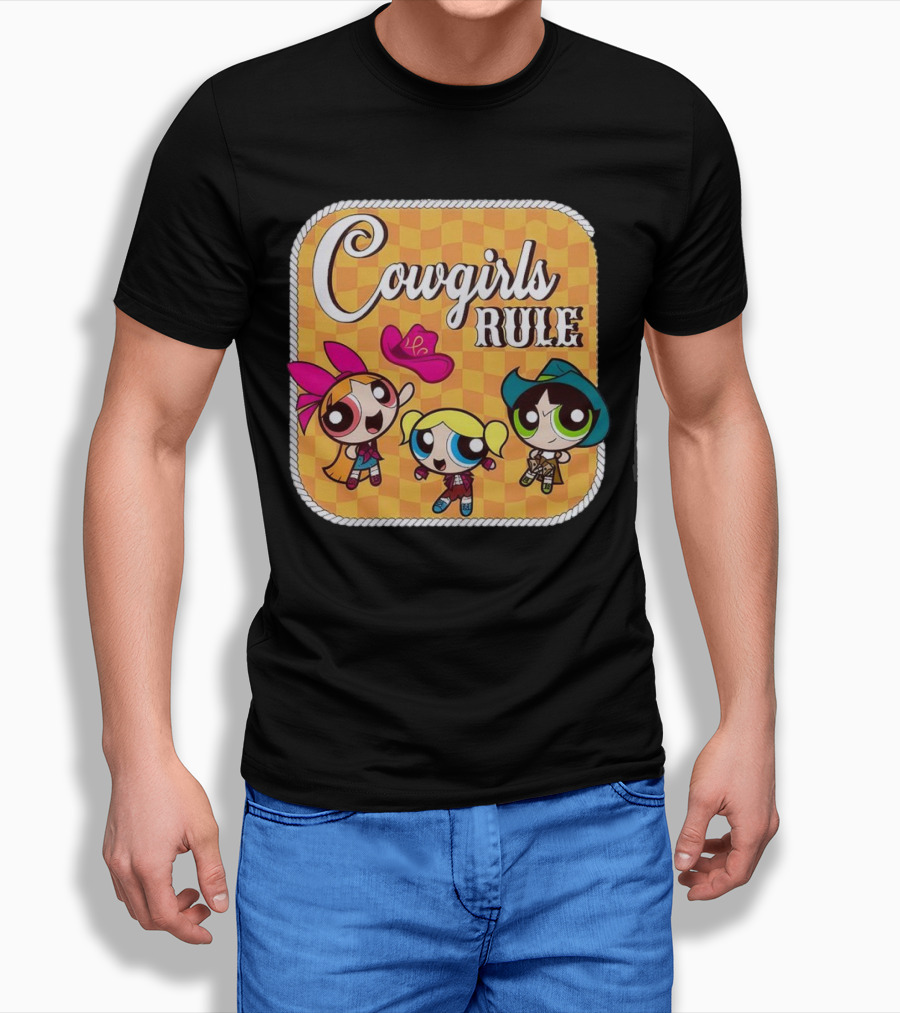 Cowgirls Rule Powerpuff Girls Western Shirt