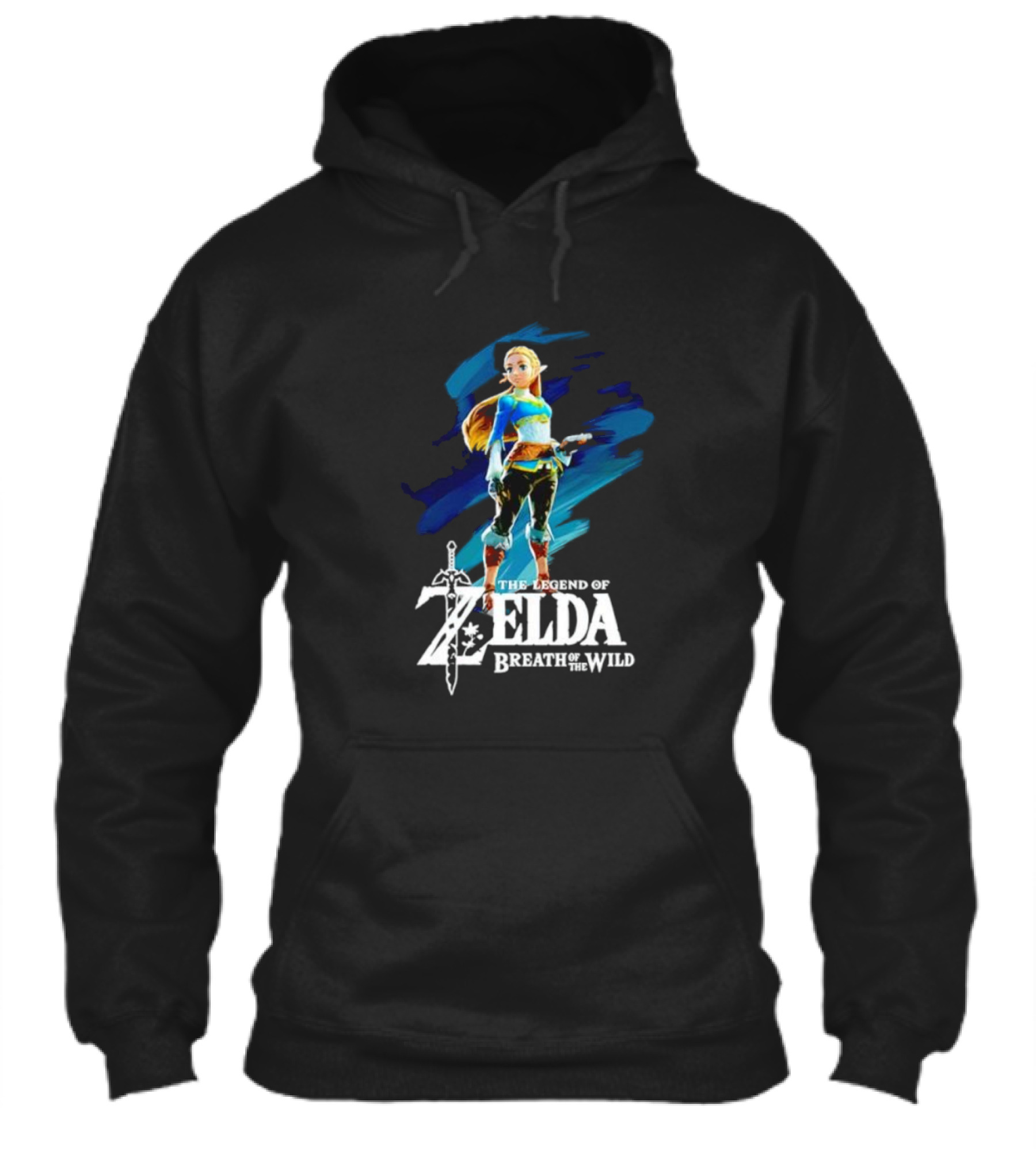 The Legend Of Zelda Breath Of The Wild Princess Character With Master Sword Shirt