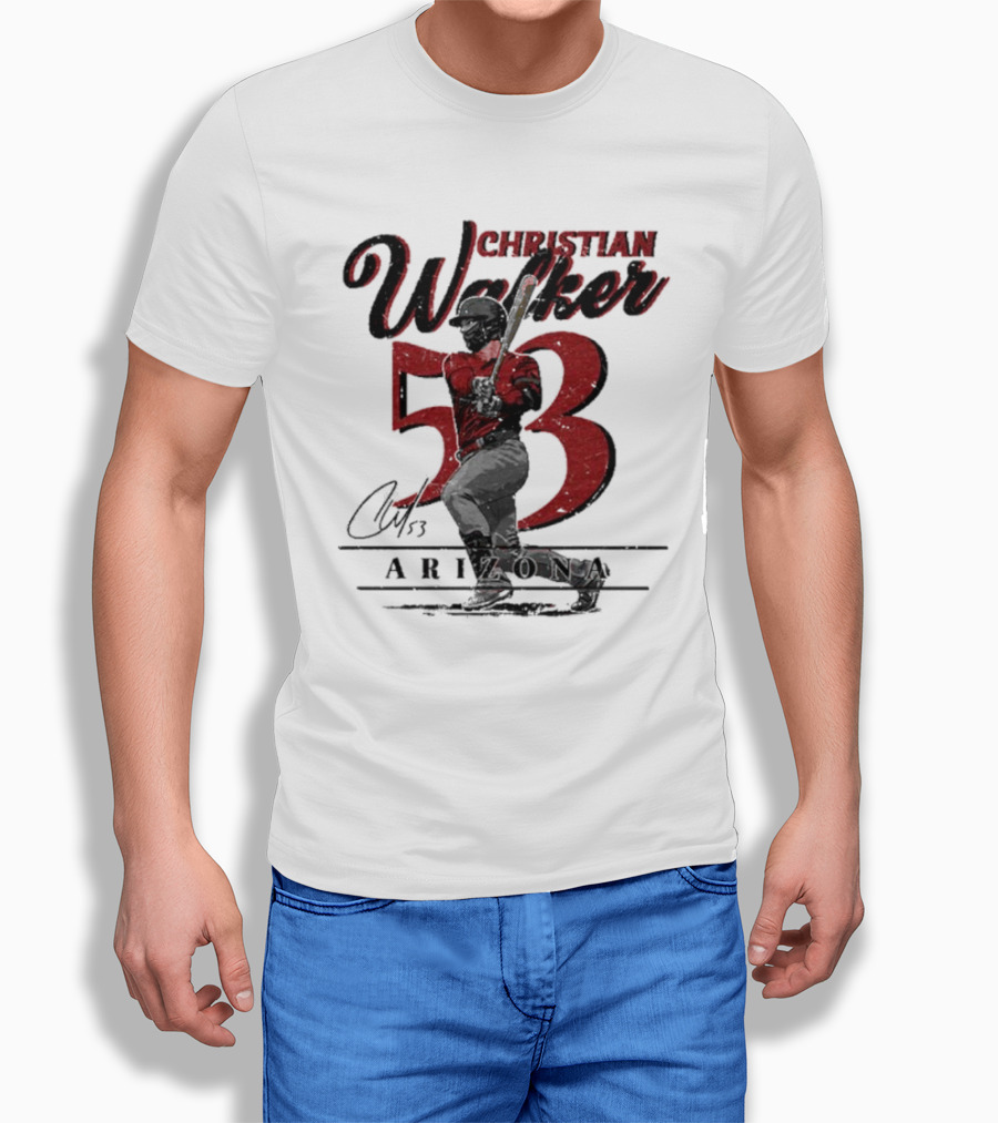 Christian Walker Arizona 53 Baseball Player Shirt