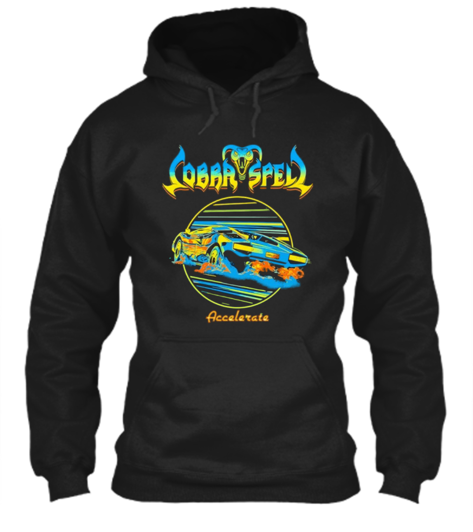 Cobra Spell Accelerate Neon Cobra And Racing Car Shirt