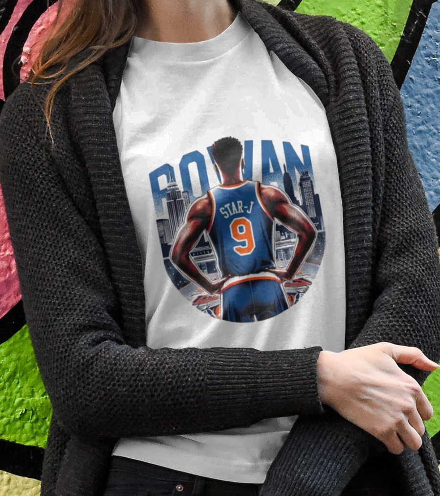 Rowan Star J 9 Basketball Urban Skyline Shirt