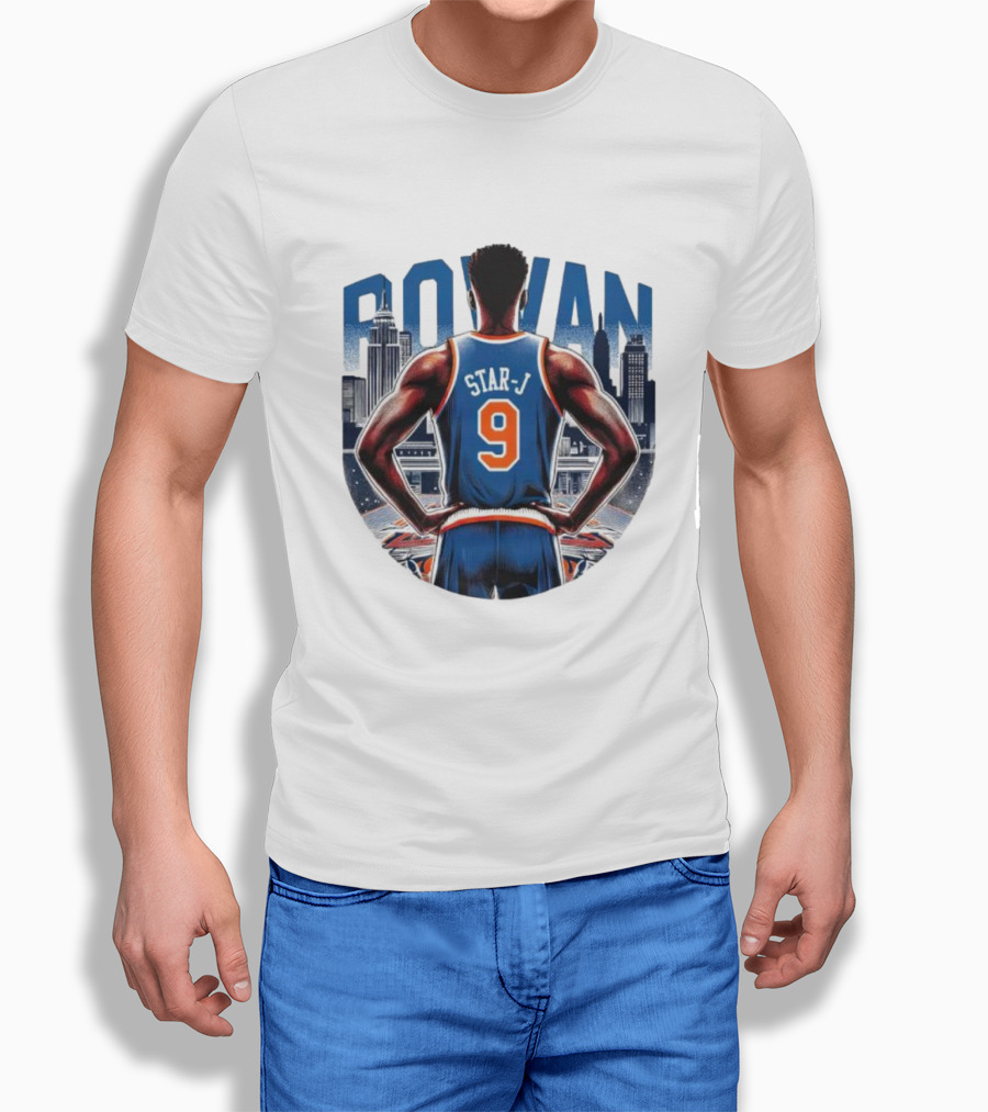 Rowan Star J 9 Basketball Urban Skyline Shirt
