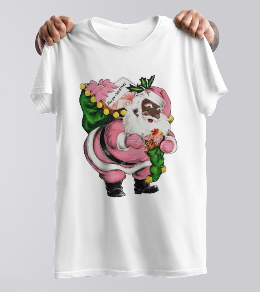 Santa Claus Namasleigh Christmas Santa Meditation Holiday Shirt