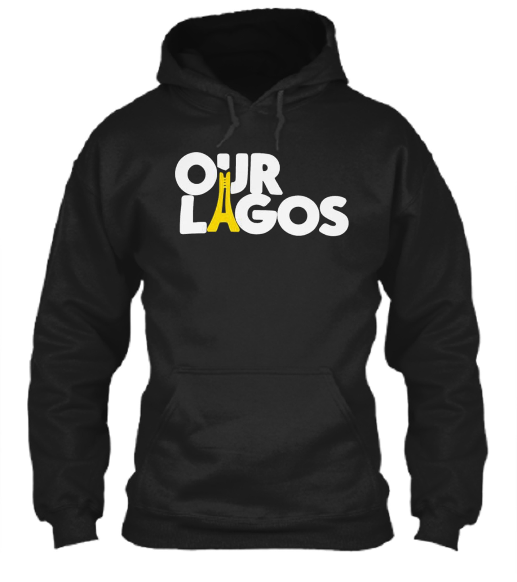 Our Lagos Yellow Bridge Lettering Shirt
