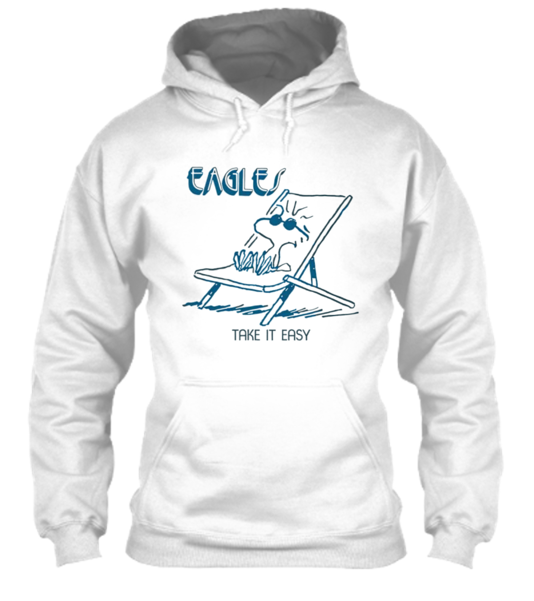 Eagle Take It Easy Woodstock Deck Chair Relaxation Shirt