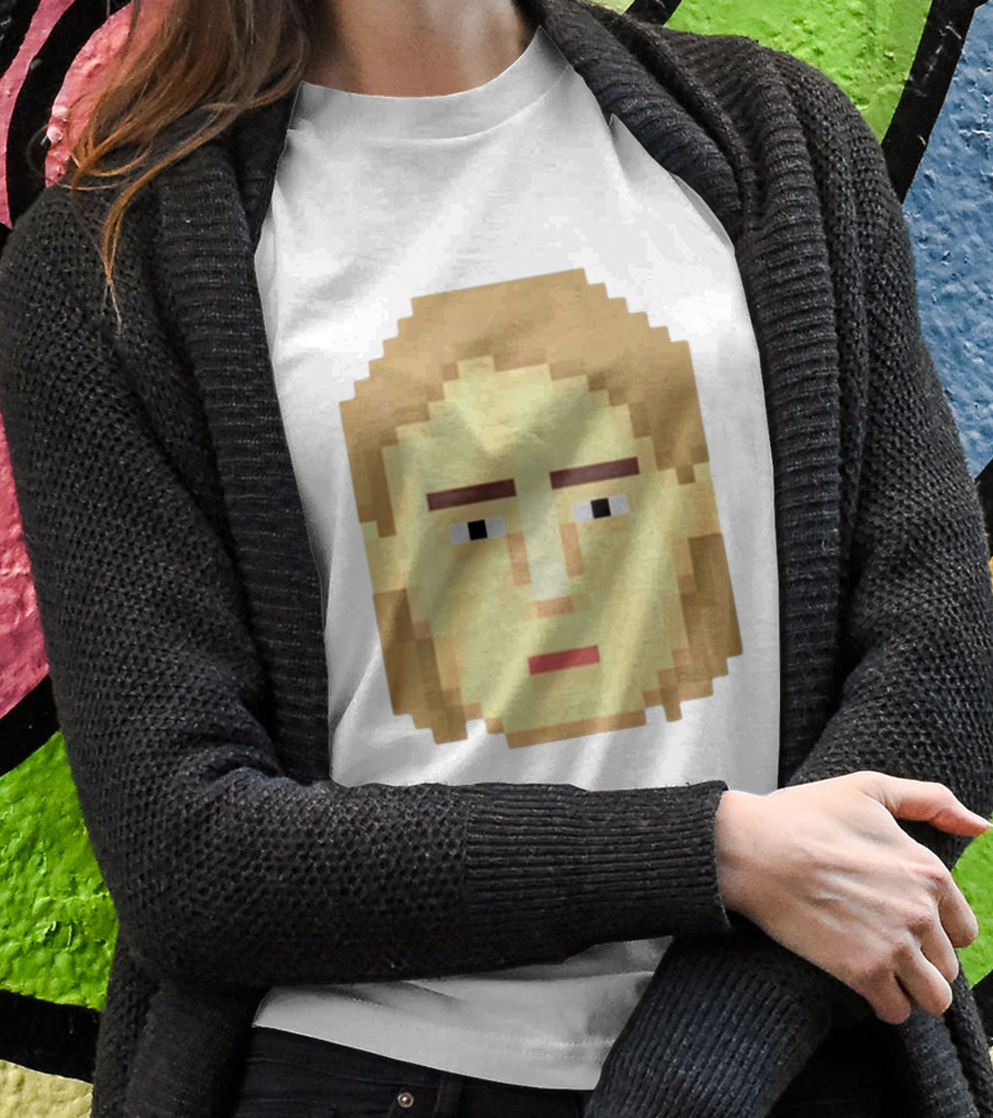 Dadi Freyr Pixel Art 8 Bit Style Face Shirt