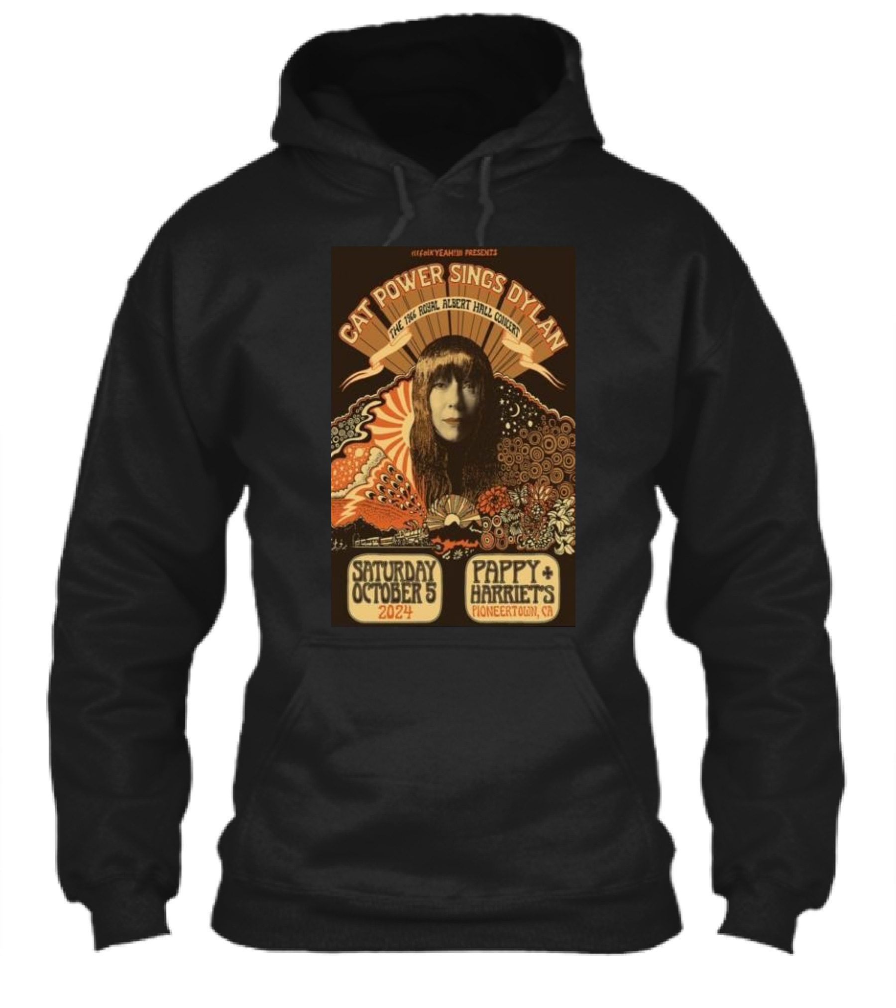 Heck Yeah Presents Cat Power Sings Dylan The Royal Albert Hall Concert Saturday October 5 2024 Pappy Harriets Pioneertown Ca Shirt