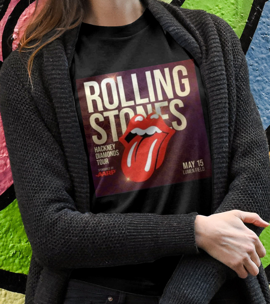 Rolling Stones Hackney Diamonds Tour May 15 Lumen Field Sponsored By Aarp Shirt