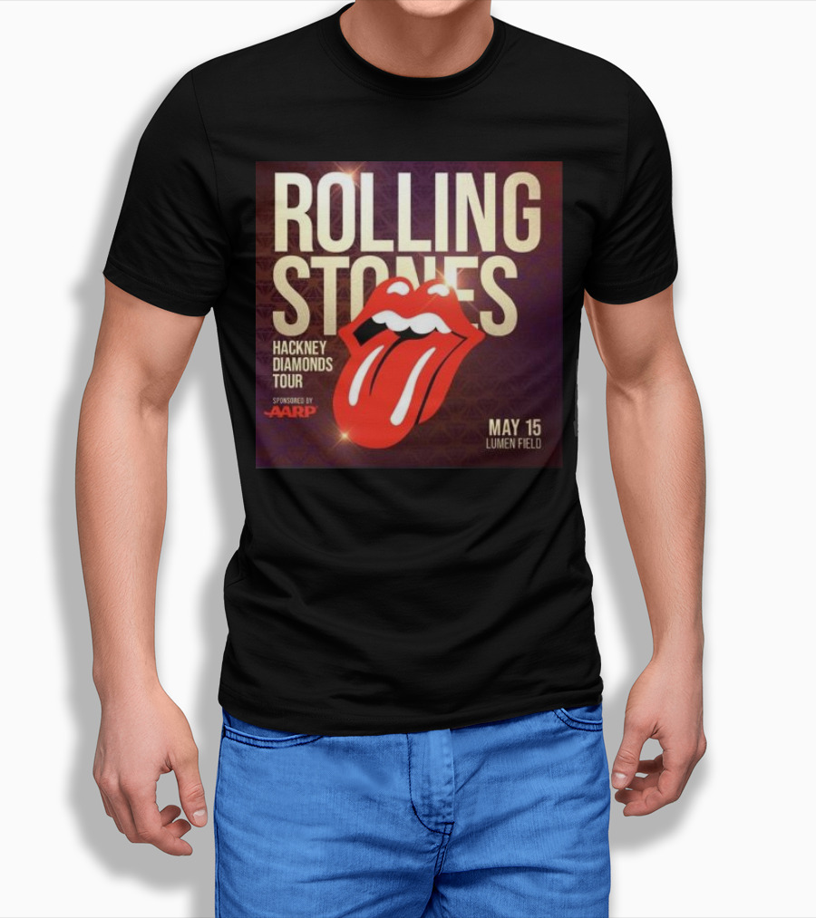 Rolling Stones Hackney Diamonds Tour May 15 Lumen Field Sponsored By Aarp Shirt