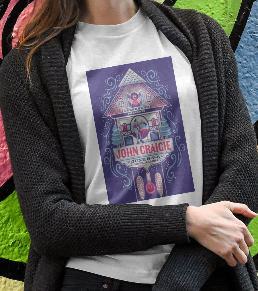 Creekbend Presents John Craigie June 68 2024 Hope Alaska Festival Shirt