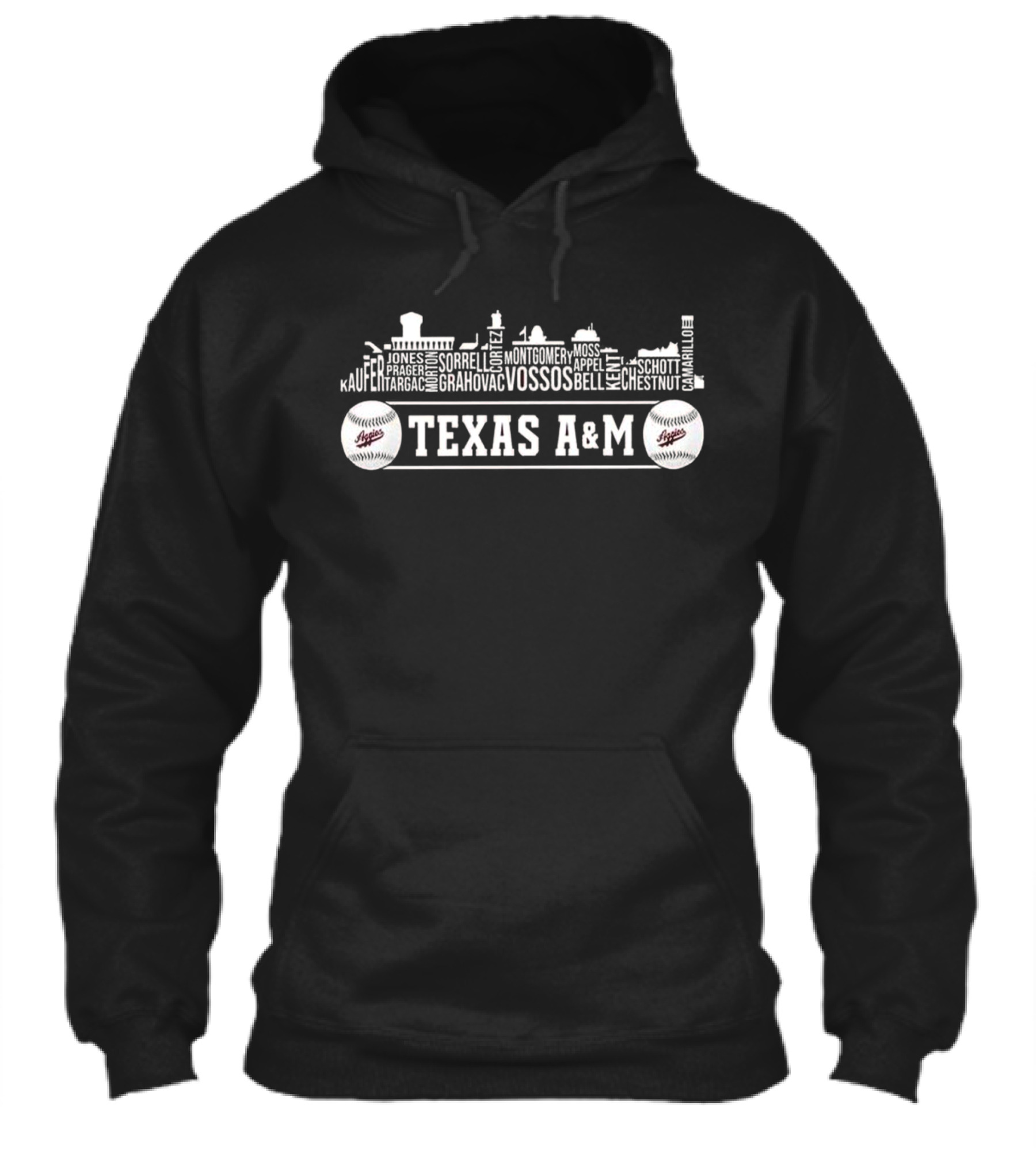 Texas Am Aggies Baseball Players 2024 Skyline Grahovac Vossos Montgomery Appel Shirt