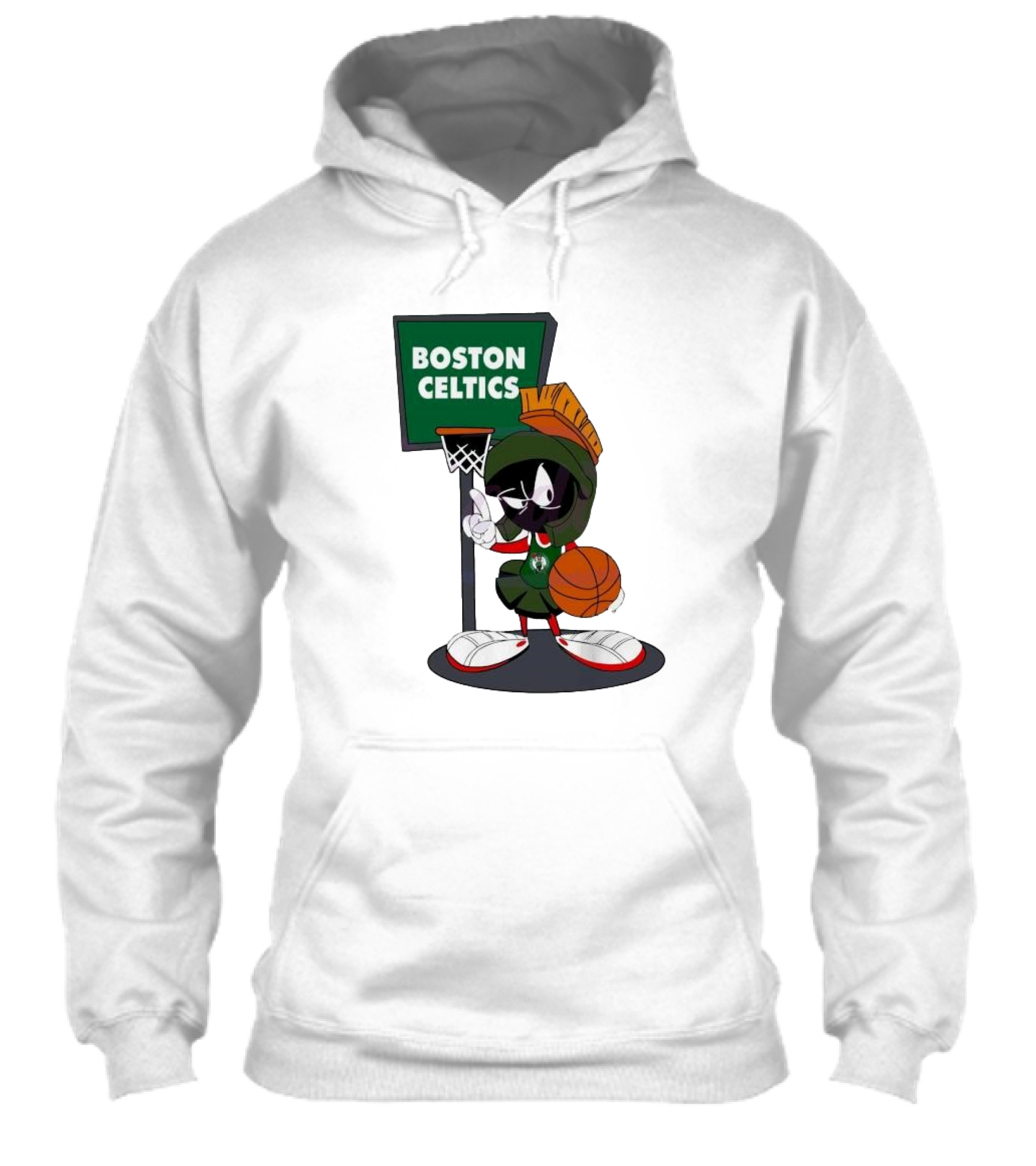 Boston Celtics Looney Tunes Marvin The Martian Basketball Hoop Shirt