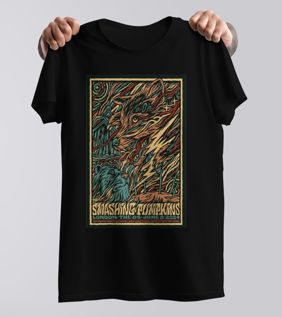 Yabb Records Presents The Decemberists Rumpus At Revolution Hall June 14Th Portland Or Skeleton Riding Mythical Creature Shirt