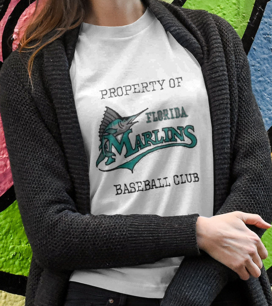 Property Of Florida Marlins Baseball Club Shirt