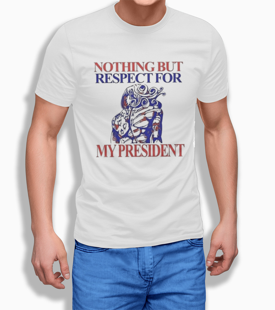 Nothing But Respect For My President Red And Blue Artistic Shirt
